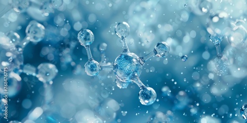 Wallpaper Mural Texture of an atomic biological molecule. structure molecule background. Molecular DNA Torontodigital.ca