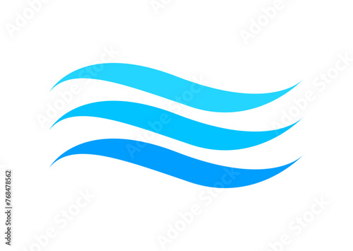 Wallpaper Mural water waves symbol, wave water ripple flow for graphic, water splash shape Torontodigital.ca