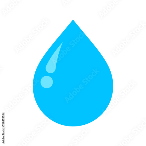 water drop shape, water flat droplet for graphic