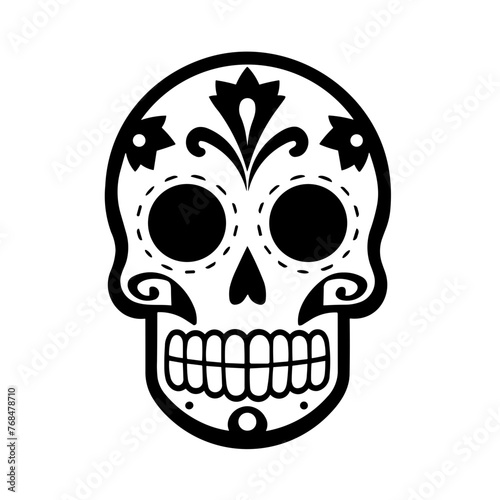 Simple Mexican skull icon