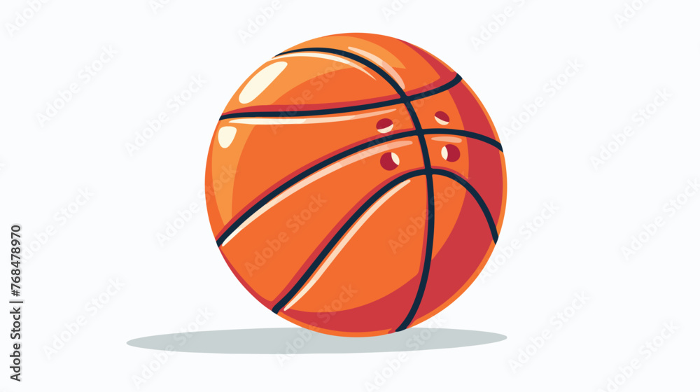 graphic basketball vector flat vector isolated on white background 
