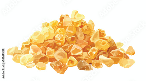 Frankincense resin isolated on a white background top