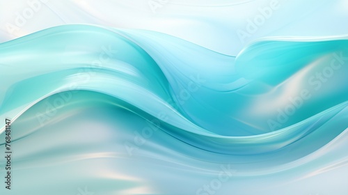 Aqua Aura  Soft  luminous waves create an ethereal aura  enveloping the space in a soothing glow.