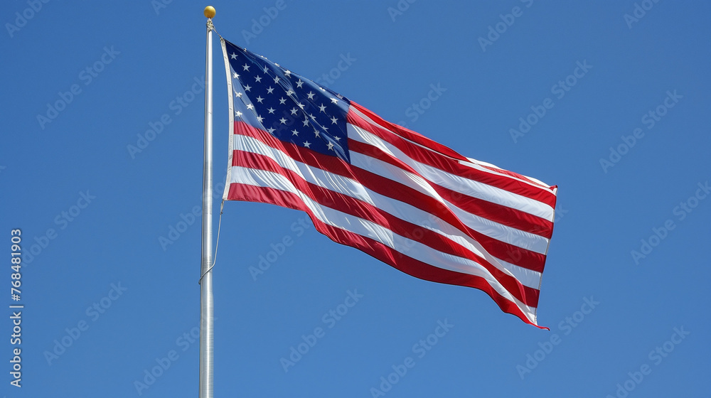 american flag waving in the wind, US American flag, american flag on sky memorial day, independence day, usa flag, labor day, american flag, united states flag, waving flag, texture, wallpaper