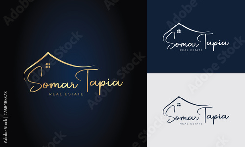 Real estate logo realtor logo property logo design vector template