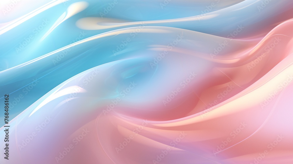 Fototapeta premium Fluidic Serenity: A gentle cascade of liquid light brings a sense of serenity and peace to the surroundings.
