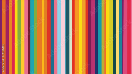 Multi-coloured parallel vertical stripes as geometric