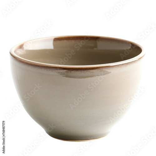 Ceramic bowl isolated on white background
