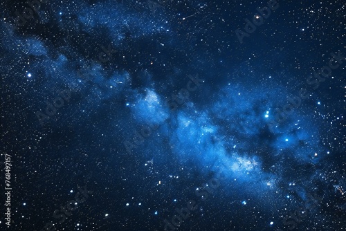 Night sky with stars and nebula as background © Nguyen
