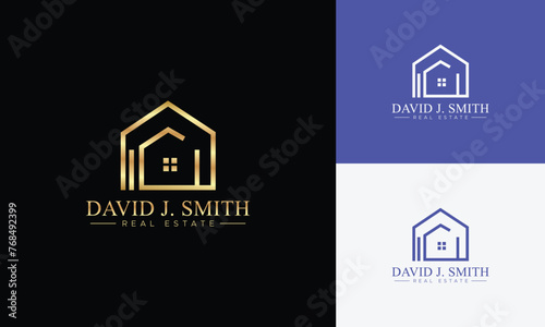 Real estate logo realtor logo property logo design vector template