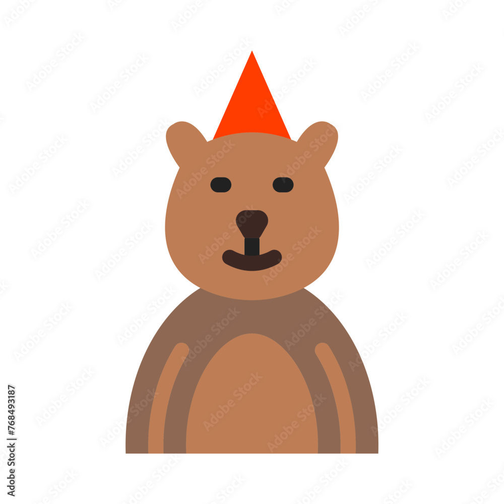 Obraz premium Bear Vector Flat Icon Design Vector Flat Icon Design