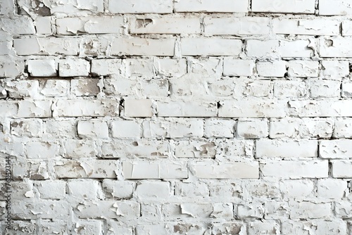 White brick wall texture, Abstract background for design with copy space for text or image
