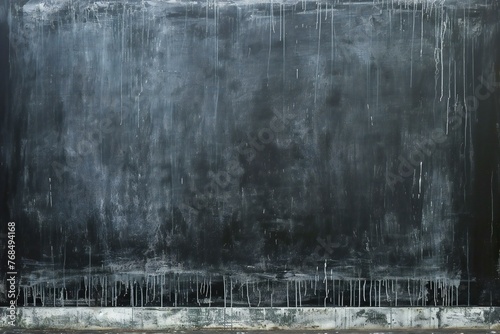 Old blackboard with icicles,  Abstract background and texture for design