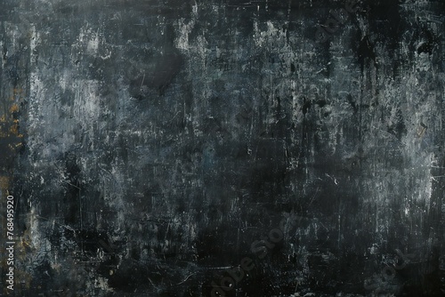 Grunge black background with scratches and cracks, Old wall texture