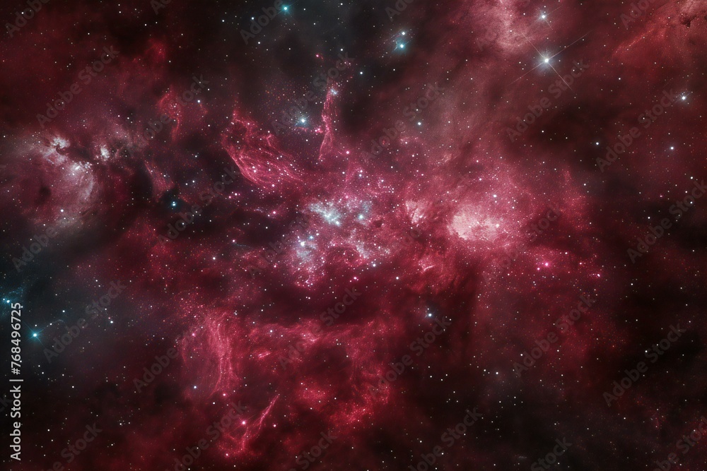 Star field in space a nebulae and a gas congestion