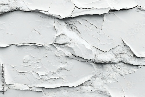 White cracked wall texture background, Copy space for your text or image