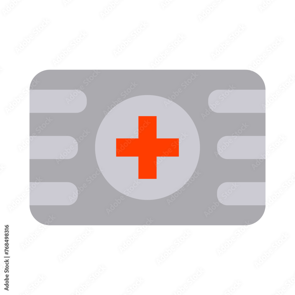 Obraz premium Medical Kit Vector Flat Icon