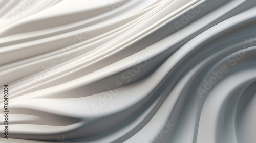 Digital 3d white and silver curve lines abstract graphic poster web page PPT background