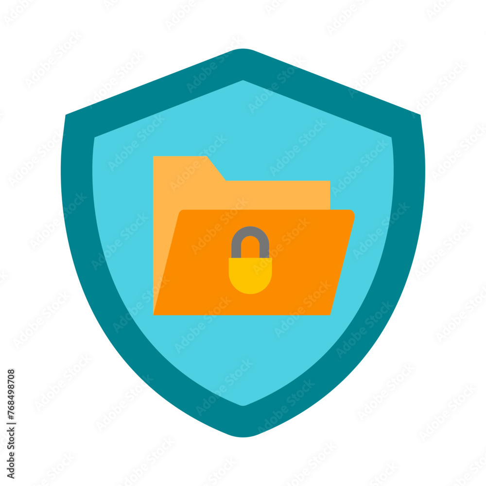 Sensitive Personal Data Vector Flat Icon Sensitive Personal Data Vector Flat Icon
