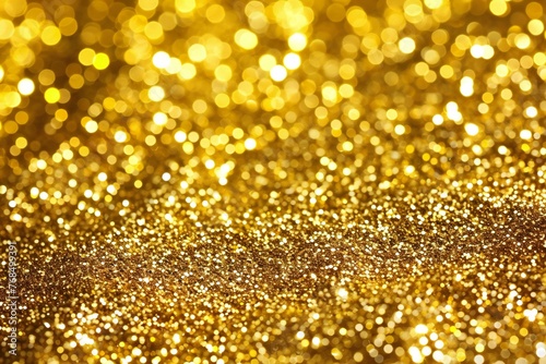 Golden glitter texture Colorfull Blurred abstract background for birthday, anniversary, wedding, new year eve or Christmas