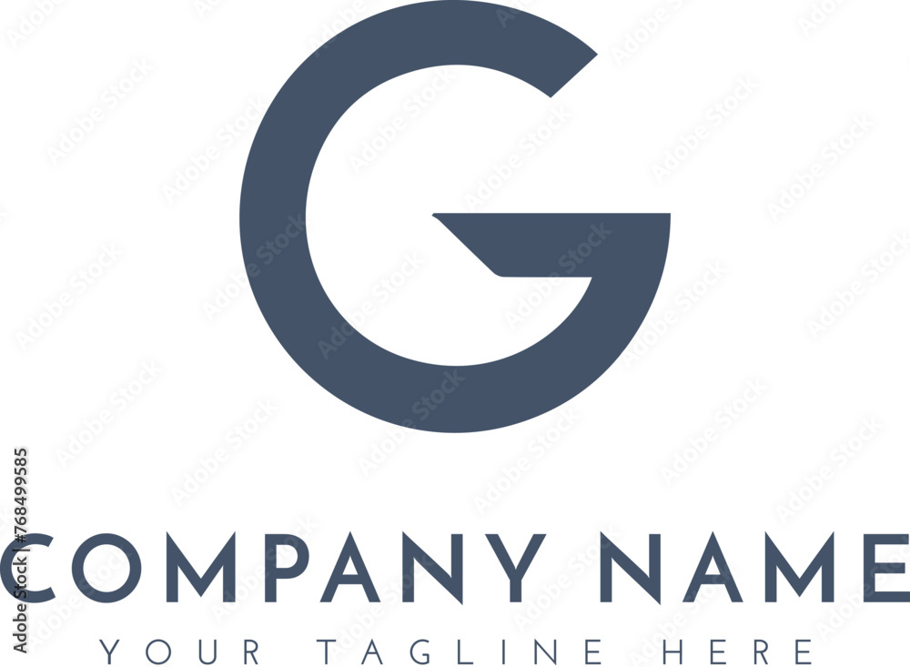 Initial letter G real estate logo design template. Initial letter G real estate logo design template.