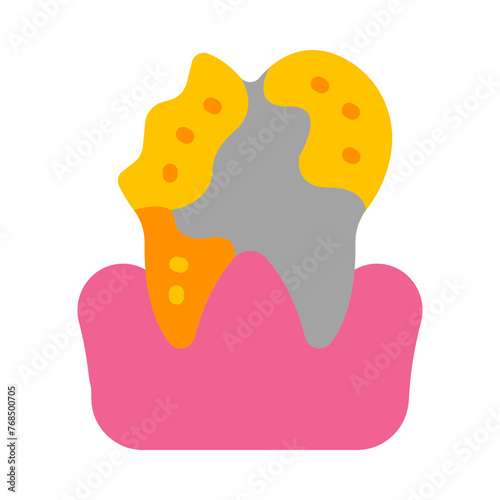 Decayed Vector Flat Icon