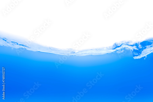 Fototapeta Naklejka Na Ścianę i Meble -  Clean water with water droplets and waves