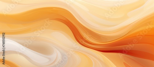 Abstract orange and white background with swirling, wavy lines creating a dynamic and modern design. The colors are reminiscent of autumn and the overall effect is retro and stylish.