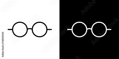 シンプルなメガネのベクターアイコン