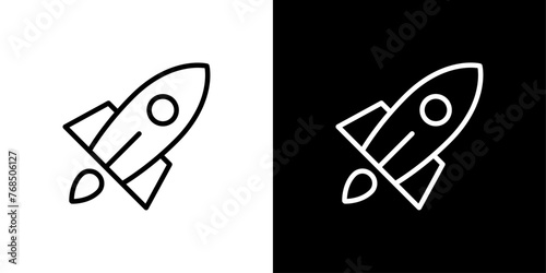 シンプルなロケットのベクターアイコン