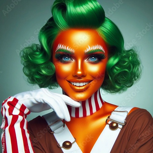 A gender-swapped version of an Oompa Loompa 