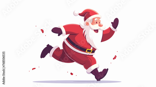 Santa Claus Is Coming to Town vector illustration flat