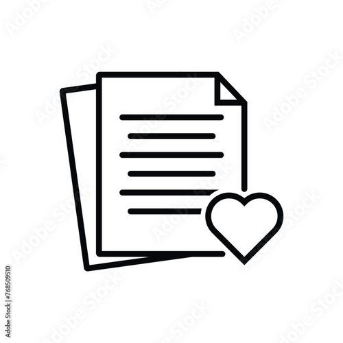 wishlist icon vector