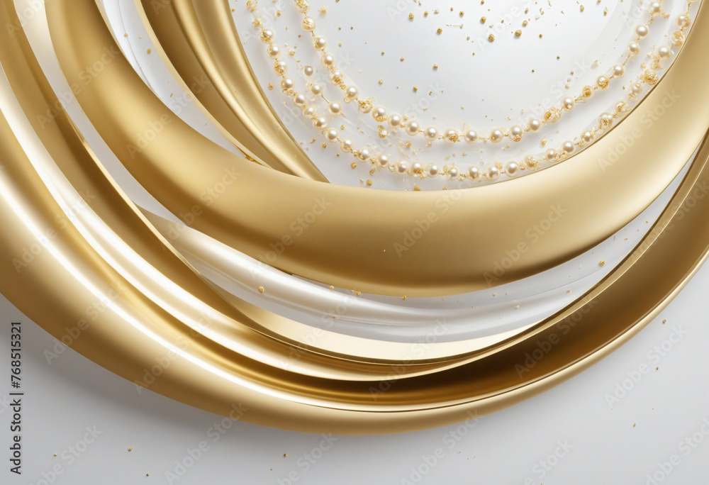 Luxury gold and pearl white abstract background colorful background
