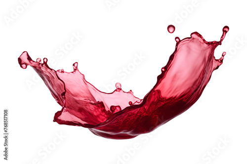 red wine splash wave swirl isolated on a transparent background, grapes juice wine liquid cut out © graphicbeezstock
