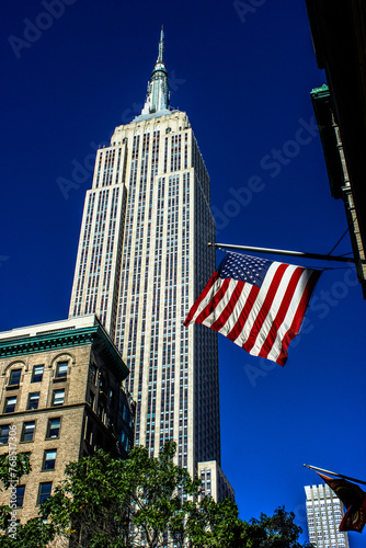 Empire state building in New York, United States