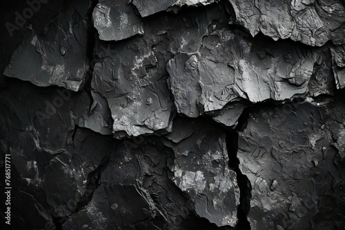 Black coal texture, Abstract background and texture for design, Toned
