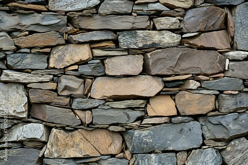 Background of stone wall texture photo, Closeup of stone wall texture