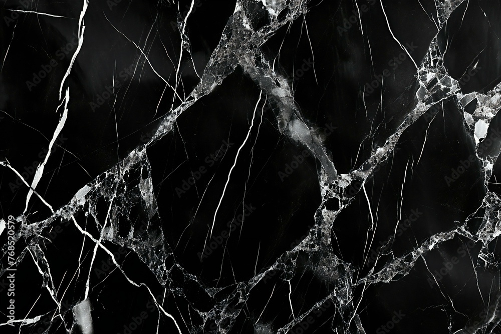 Black marble natural pattern for background, abstract natural marble black and white - obrazy, fototapety, plakaty 