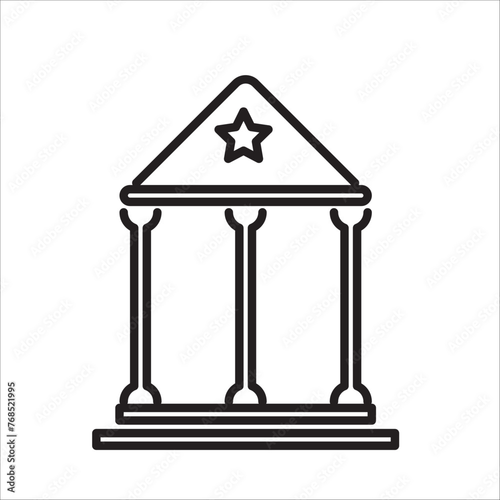 Office building sign icon in flat style. Apartment vector illustration on isolated white background. Architecture business concept. Office building sign icon in flat style. Apartment vector illustration on isolated white background. Architecture business concept.