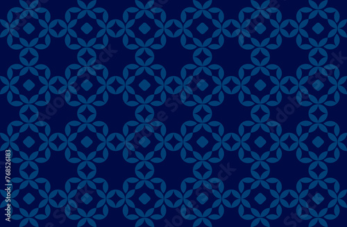 Modern Batik Kawung, Javanese Batik Seamless Pattern, Batik design, repetition modern pattern, background, decorative seamless.
