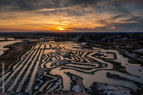 Aerial View over Isla Cristina, Province of Huelva, Spain photo