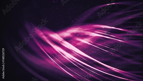 Purple glowing lights lines tunning animation background 