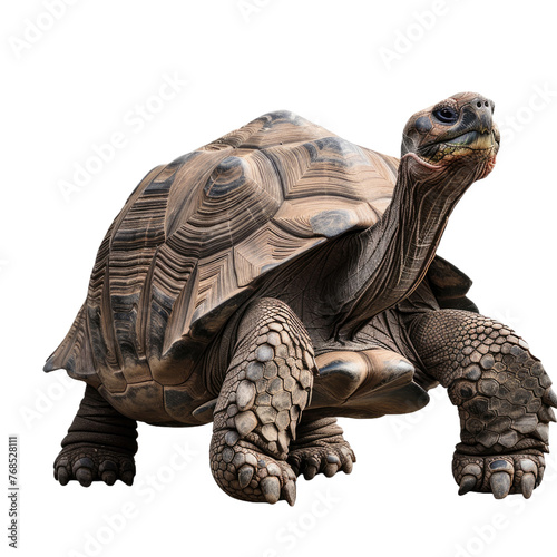 Tortoises and Their Quest for Warmth Isolated On Transparent Background
