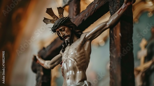 Crucifixion of Jesus Christ The Ultimate Sacrifice for Mankinds Redemption photo