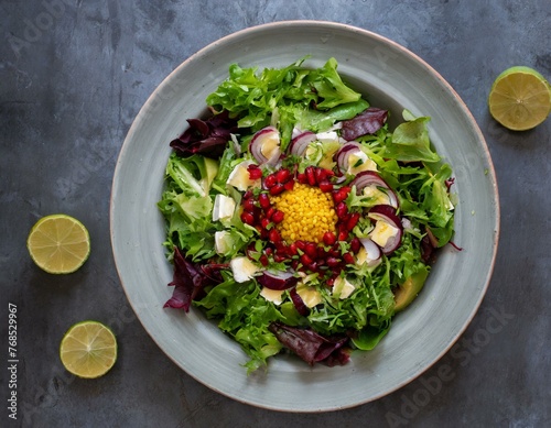 salad with beetroot and cucumber