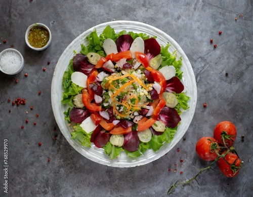 salad with vegetables