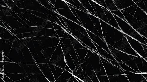 Scratches on black surface. Cracks in black ice