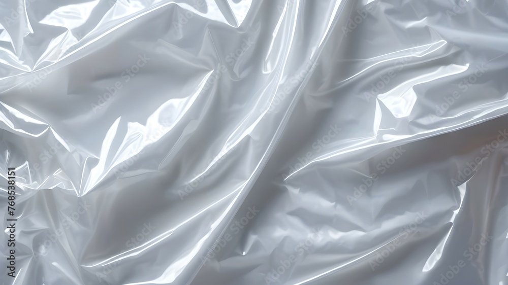 Transparent plastic wrap texture. Wrinkled white plastic texture. Transparent plastic wrap texture. Wrinkled white plastic texture.
