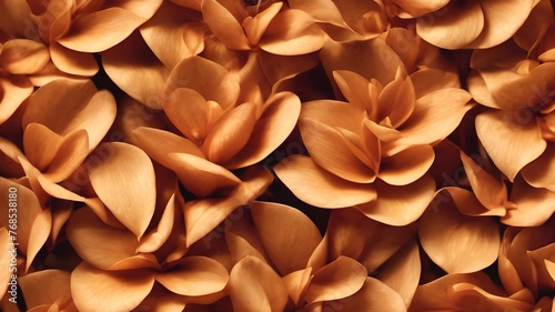 Umber flower petals. Pattern of umber petals.